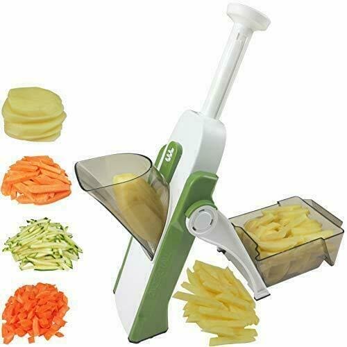 4 In 1 Vegetable Cutter Chopper Adjustable Multi-function Drum Cutter Vertical Vegetable Cutter Kitchen Shredder Grater Artifact - Hypermartpk