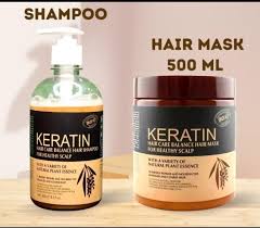 Keratin Pack Of 3 Items Keratin Hair Mask| Keratin Shampoo| Keratin Hair Serum (New Deal) - Hypermartpk