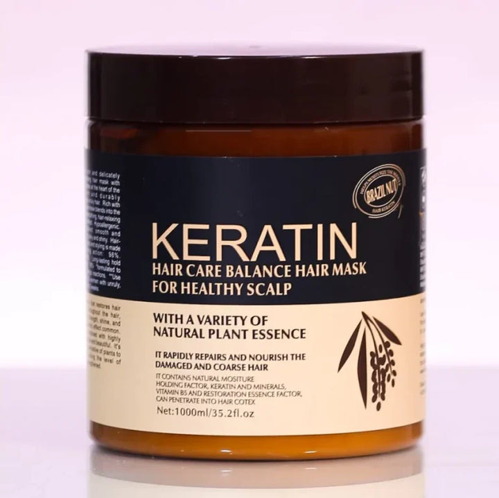 Keratin Pack Of 3 Items Keratin Hair Mask| Keratin Shampoo| Keratin Hair Serum (New Deal) - Hypermartpk